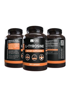 PURE ORIGINAL INGREDIENTS PURE ORIGINAL INGREDIENTS L-Tyrosine (365 Capsules) No Magnesium Or Rice Fillers, Always Pure, Lab Verified  - Image 2