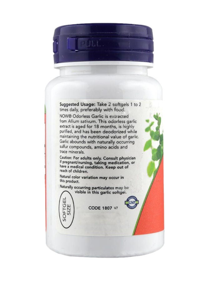 now كبسولات الثوم عديمة الرائحة 100 حبة - Image 3
