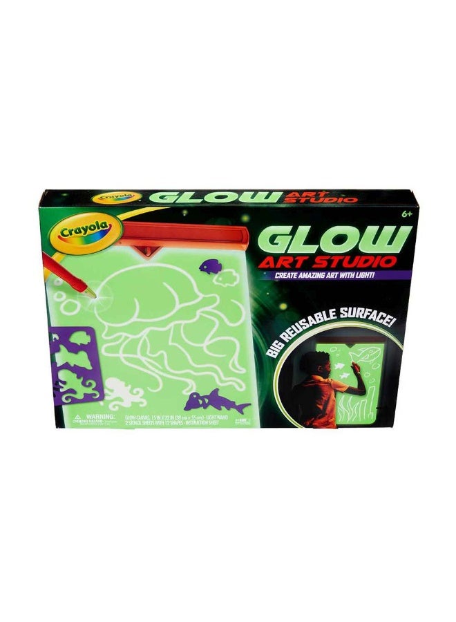 Crayola Glow Art Studio With Glow-In-The-Dark Canvas (38 X 57 Cm) - Image 3