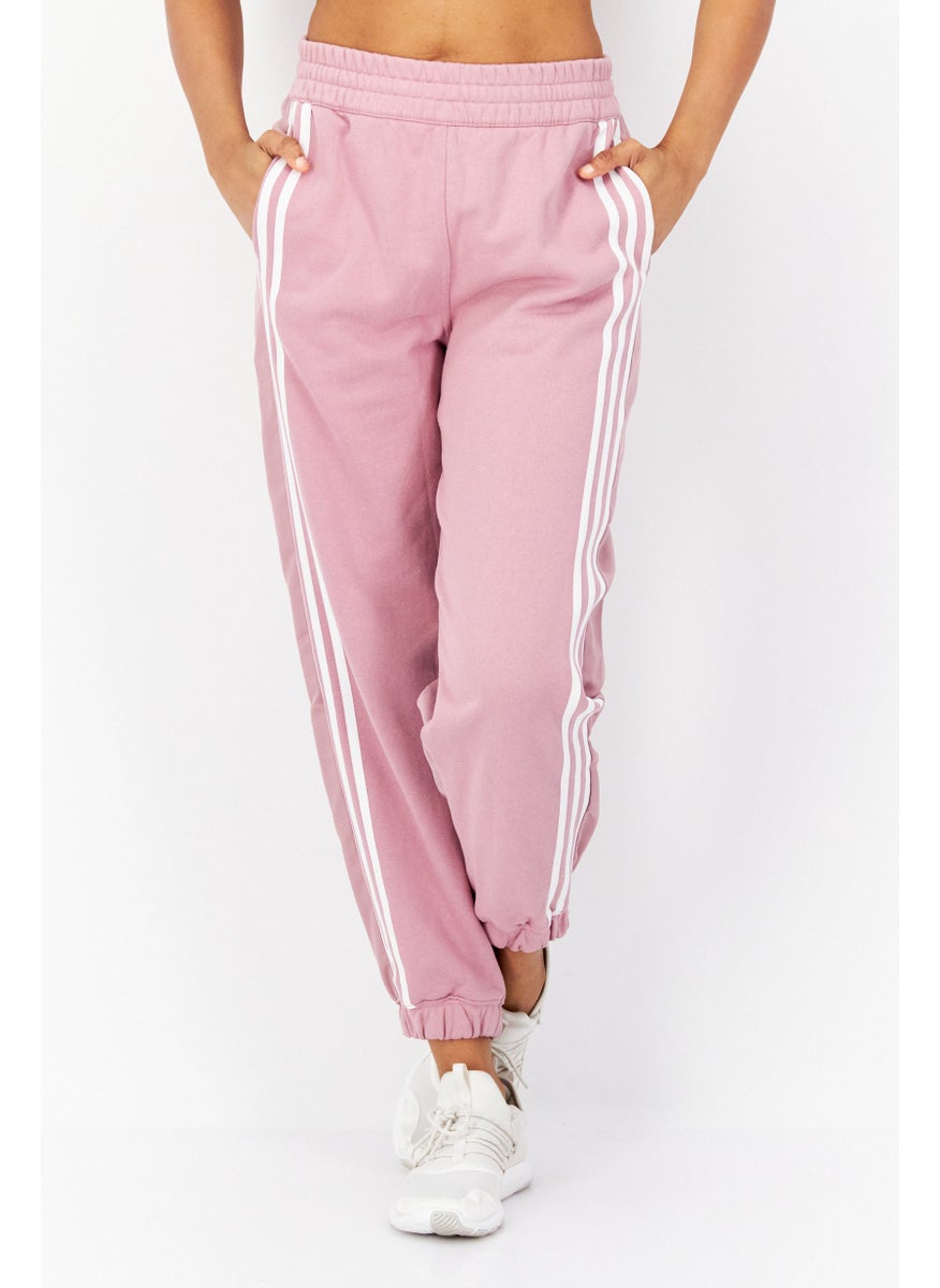 adidas Originals Women Sportswear Fit Brand Logo Training Sweatpants, Pink  - Image 1