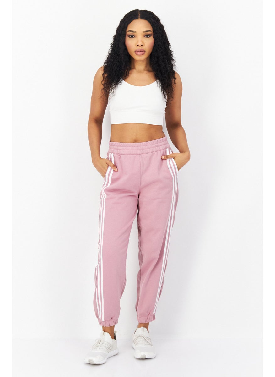 adidas Originals Women Sportswear Fit Brand Logo Training Sweatpants, Pink  - Image 3