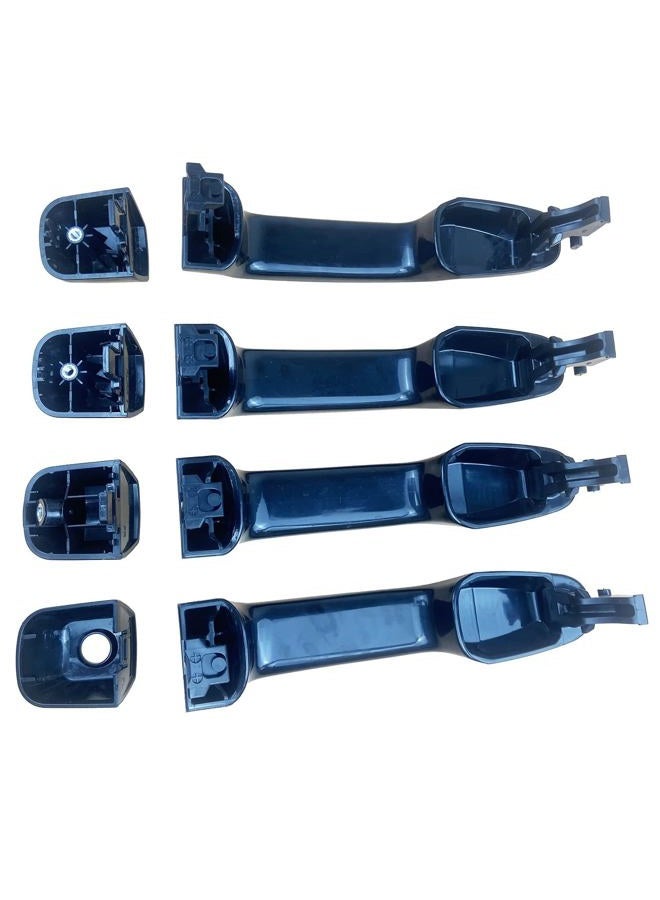 Cheriezing Exterior Door Handles Car Spare Parts Compatible for 2010-2020 4Runner GX460 Replace # Handle 69211-60090 Cap:69217-60150FL,69250-60030FR,69250-60010 RL/RR Set of 4 - Image 3