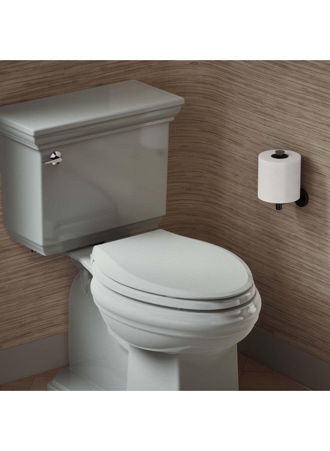 KOHLER 4636-RL-95 Cachet ReadyLatch Quiet-Close Elongated Toilet Seat, Soft Close, Elongated Slow Close Seat, Ice Grey - Image 1