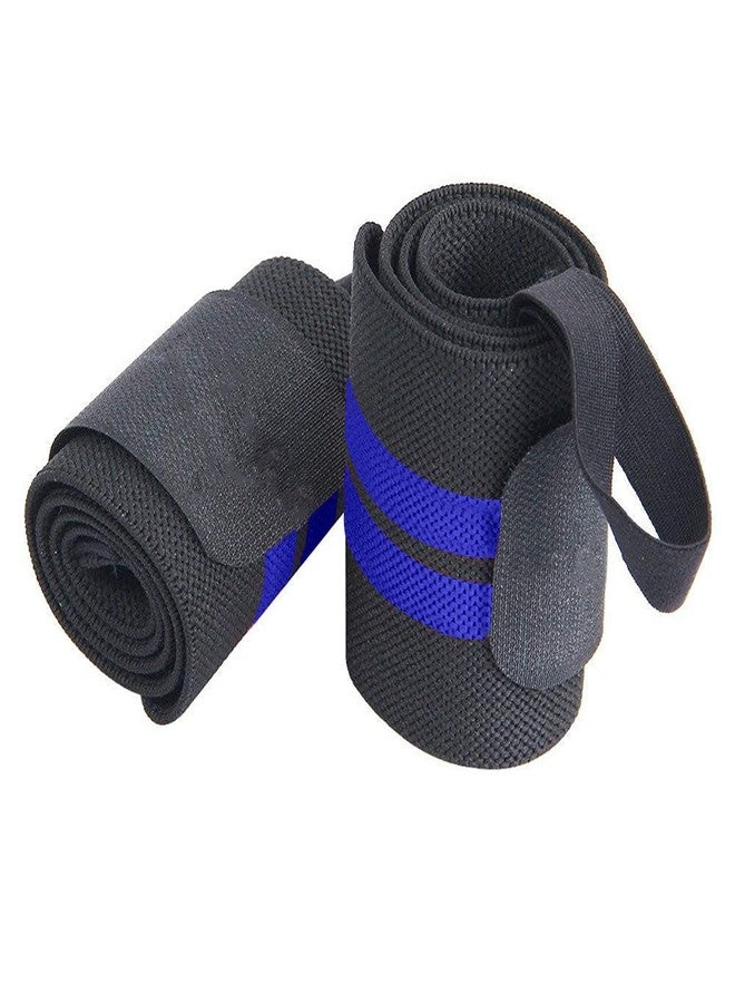 FIT FOCUS (Pack of 4) My Gym Bag Durable Bags Ultimate Combo with 700ml Shaker Bottle Double Toning Resistance Tube &Wrist Exercise Band for Stretching, Workout, Home (Blue) - Image 5