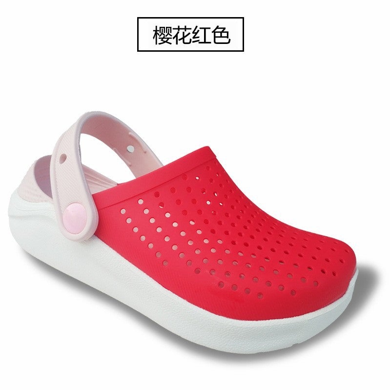 2023 New Children'S Hole Shoes Summer Boys And Girls Casual Beach Shoes Sports Non-Slip Medium And Big Children'S Sandals - Image 4
