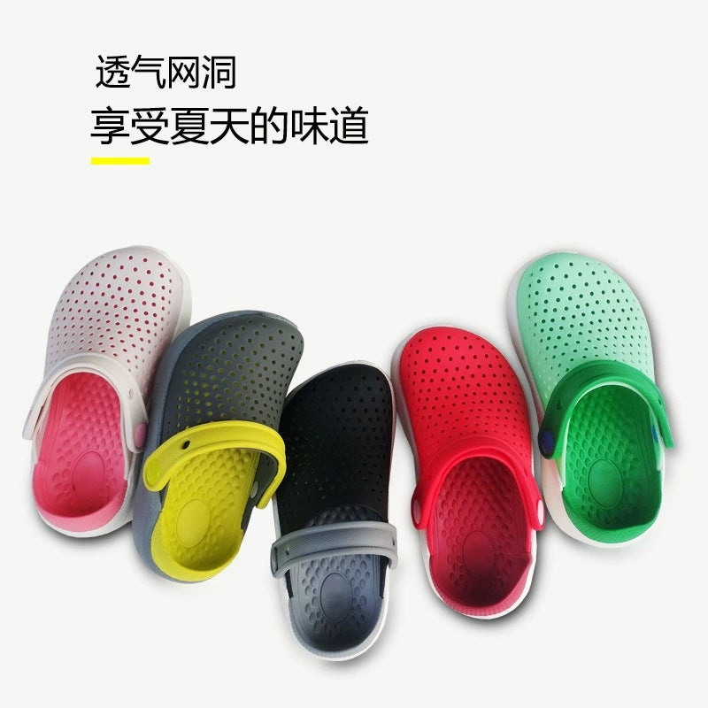 2023 New Children'S Hole Shoes Summer Boys And Girls Casual Beach Shoes Sports Non-Slip Medium And Big Children'S Sandals - Image 2