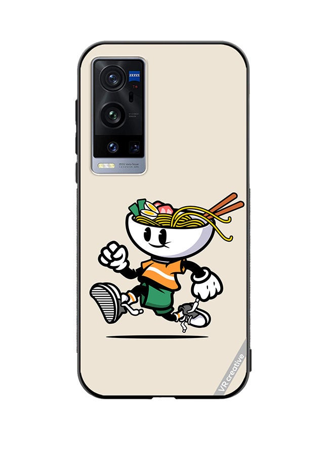 VR CREATIVE Protective Case Cover For Vivo X60 Pro Plus Ramen Cartoon Design Multicolour - Image 1