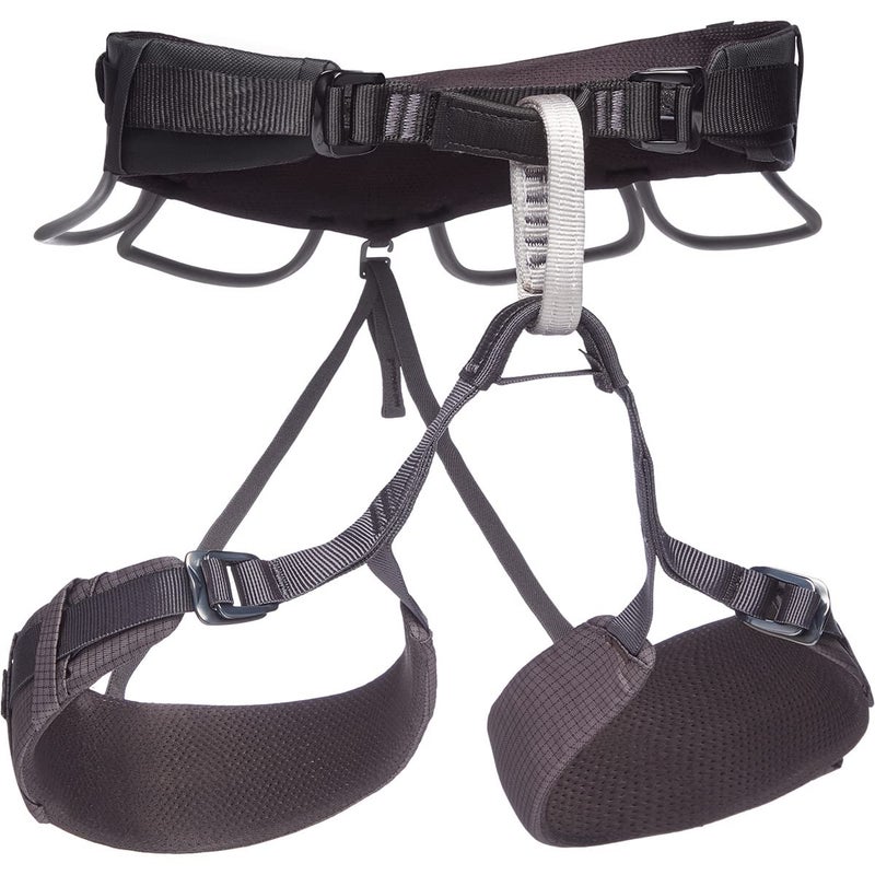 Black Diamond Momentum 4S Rock Climbing Harness Anthracite XSmallMedium