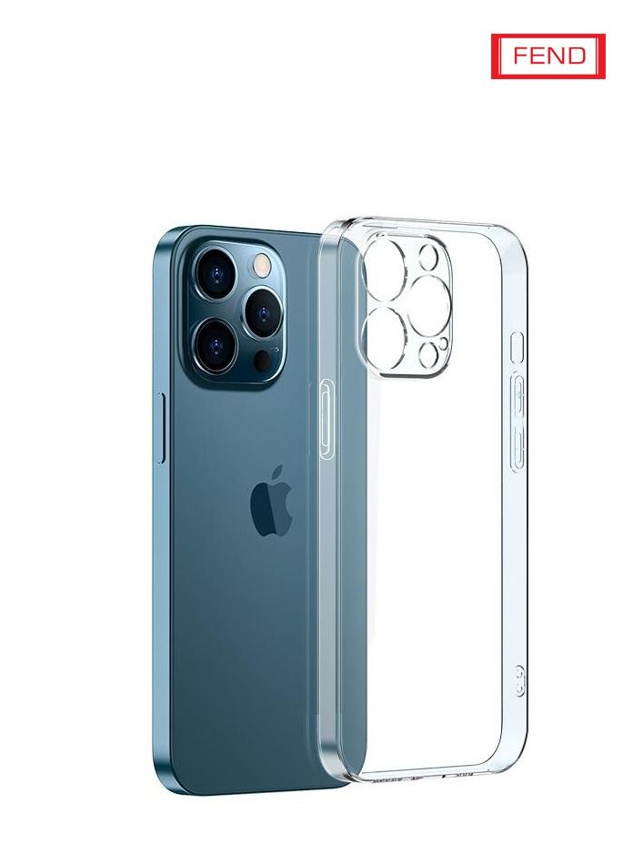 FEND Soft Transparent Back Case Cover for iPhone 14pro Max - Image 1