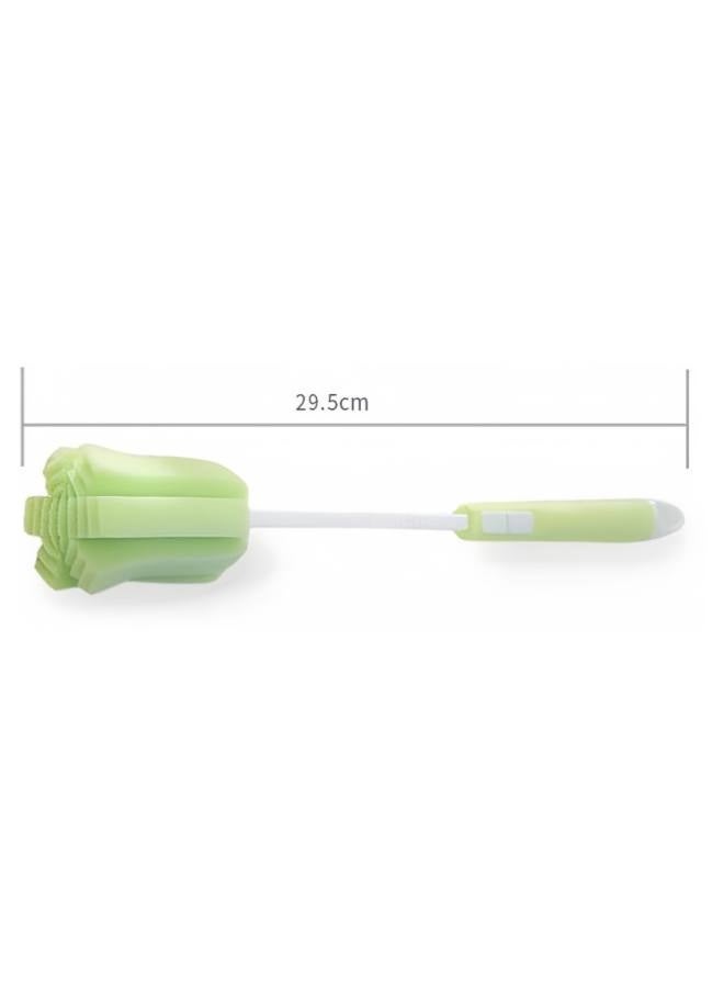 3PCS Dishwashing Foam Sponge Brush with Adjustable Long Handle Bottle Scrubber Cleaning Sponges Brushes Cleaner Soft for Baby Bottle Kitchen Clean Glasses Mugs Cups - Image 2