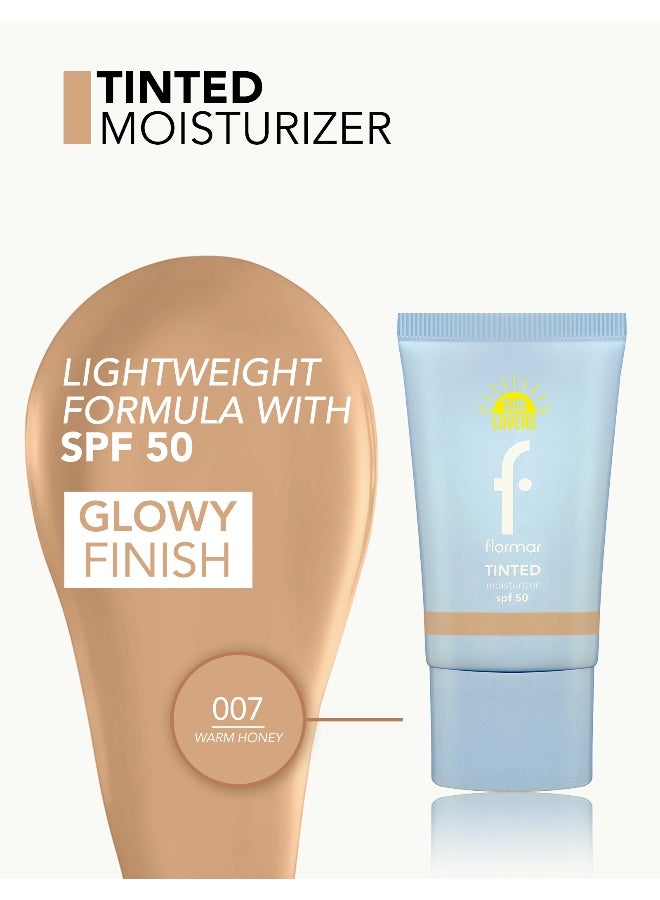 flormar Tinted Moisturizer – 007 Warm Honey – Lightweight Skin Tint, Hydrating Feel, Sheer-to-Light Coverage, Natural Fresh Finish 007 Warm Honey - Image 3
