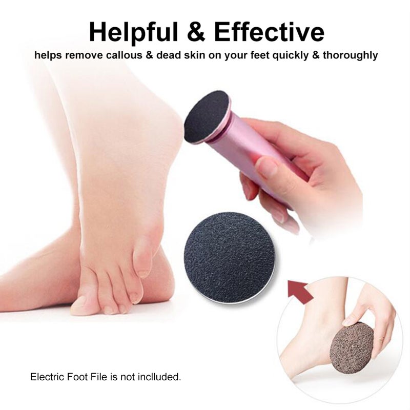 1 Set Of 60PCS Replacement Sandpaper Discs Pad Sanding Paper For Electric Foot File Callus Hard Dead Skin Remover Foot Rasp Grinding Tool Pedicure Tool - Image 2