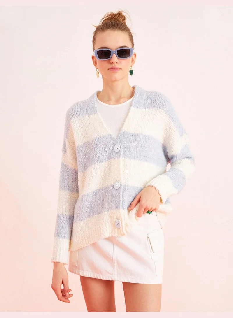 KOTON Button Front V Neck Cardigan