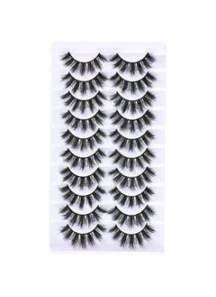 FARRED Natural Eyelashes Short False Lashes Wispy Mink Eye Lash Fluffy Eyelash Natural Look 10 Pairs Fake Lashes Pack Volume Lash Strips Pestañas That Looks Like Volume Extension (Z13|916Mm)  - Image 4