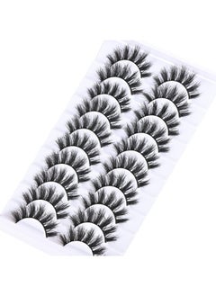 FARRED Natural Eyelashes Short False Lashes Wispy Mink Eye Lash Fluffy Eyelash Natural Look 10 Pairs Fake Lashes Pack Volume Lash Strips Pestañas That Looks Like Volume Extension (Z13|916Mm)  - Image 5