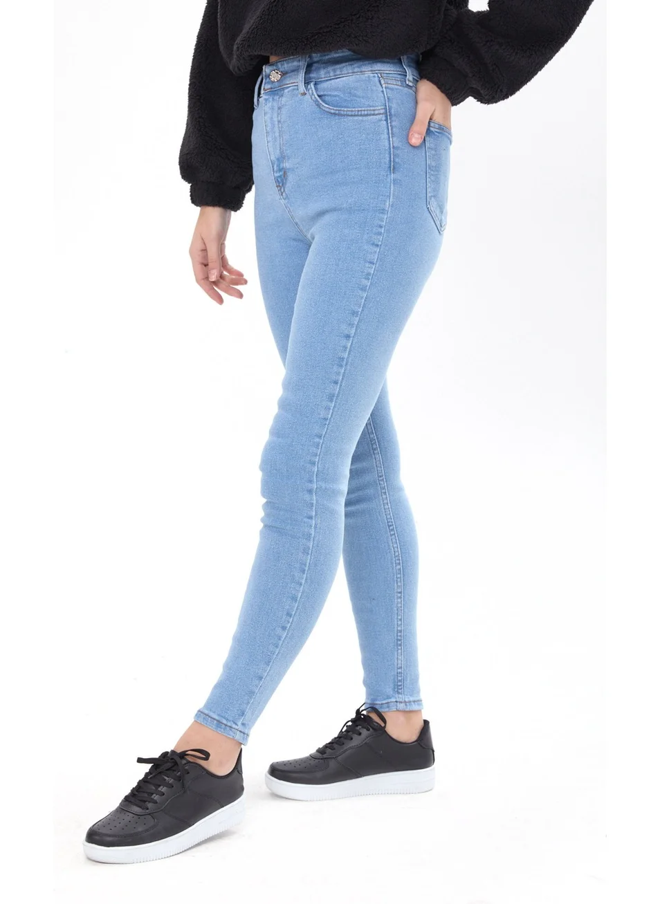 Tofisa 23656-ICE-BLUE Skinny Lycra Jeans