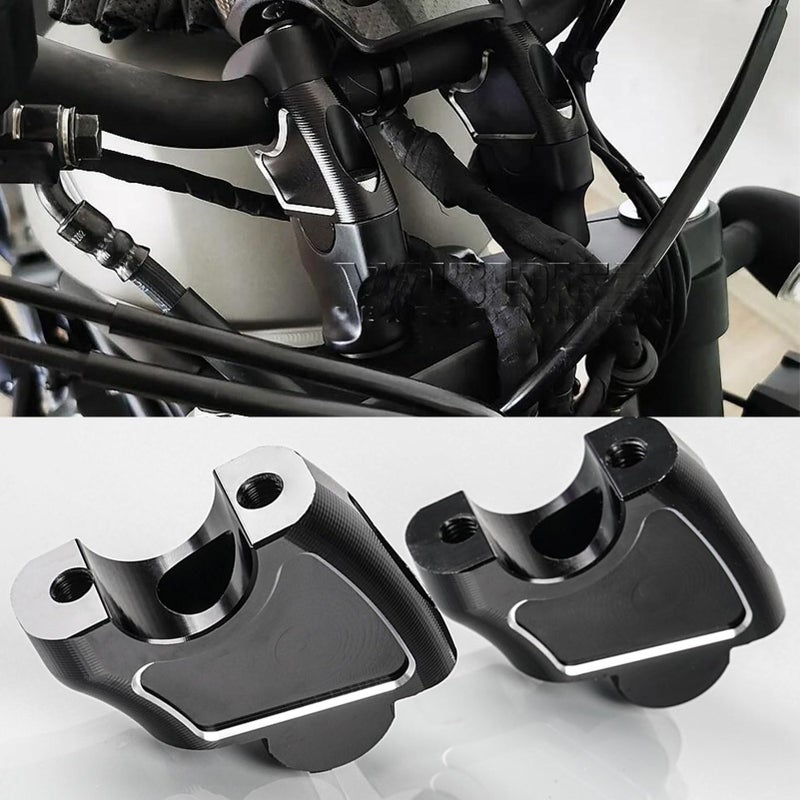 Generic WOOGA Motorcycle Modified Parts Handlebar Risers 45mm Height Mount Clamp Kit 25mm backward Compatible with Ho&nda Rebel CMX 1100 CMX 500 CMX 300 CMX 250 Accessories 2017-2024  - Image 1