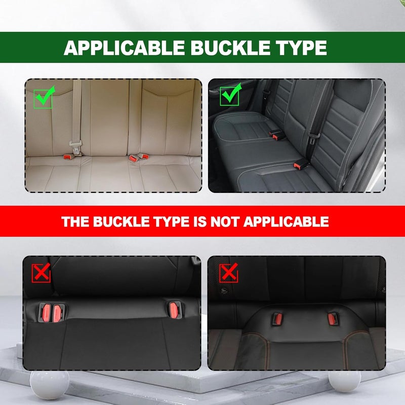 CmeRto 2Pcs Safety Belt Buckle Holder Booster Auto Safety Belt Guard Easy Access to The Buckles of Rear Seats Car Accessories  Friendly to Kids and Passengers with Special Needs red - Image 5