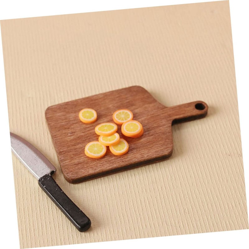 Miniature Cutting Board Set 5PCS for Dollhouse Kitchen Decor DIY Craft Accessories - Image 4