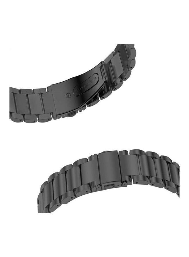 حزام معدني من الفولاذ المقاوم للصدأ 22 ملم لسوار Xiaomi Amazfit GTR 2 مقاس 47 ملم - أسود - Image 2