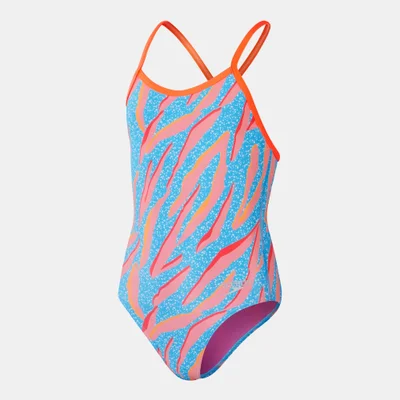 speedo Kids' Digital Print One-Piece Swimsuit