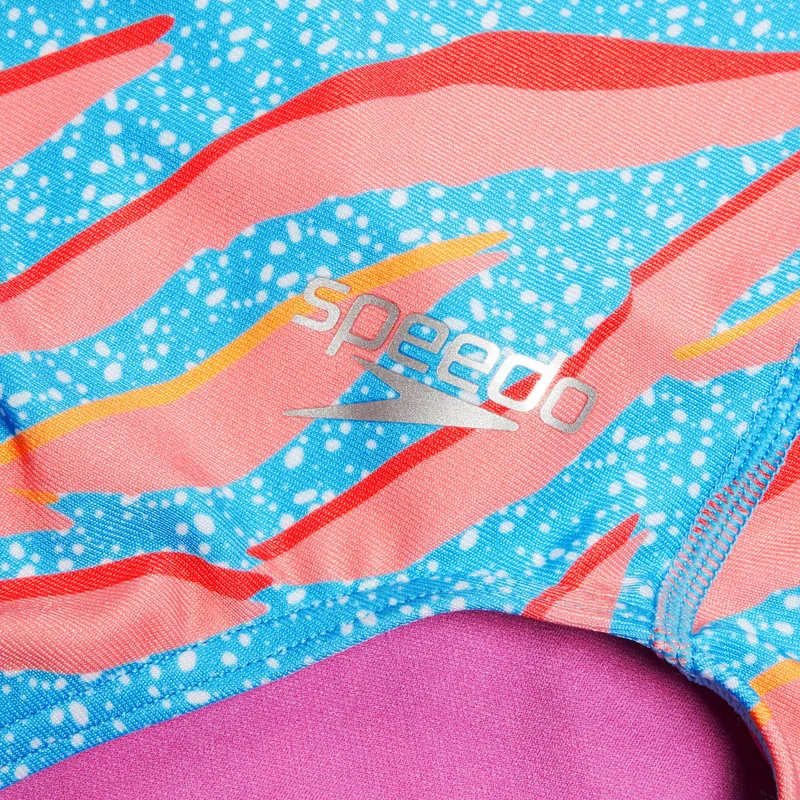 speedo Kids' Digital Print One-Piece Swimsuit