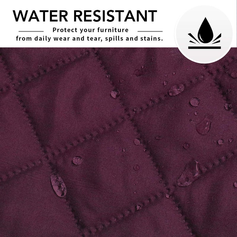 Easy-Going غطاء أريكة سهل الاستخدام لغطاء أريكة على شكل L غطاء أريكة قسم غطاء أريكة تشيس لونج غطاء قابل للعكس غطاء حماية الأثاث للحيوانات الأليفة والأطفال (صغير، نبيذي/نبيذي) - Image 5