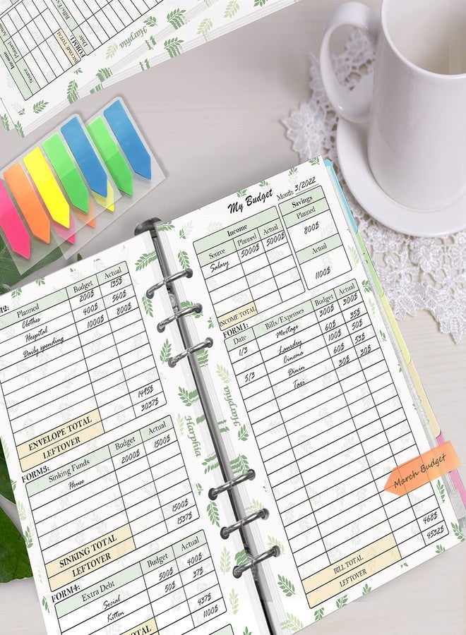 Harphia Planner Inserts Refills Monthly Weekly Budget Paper Kit, 6 Ring Binder Accessory, 6.73” X 3.72”, Personal Size For Budget Binder Cover, Money Organizer For Cash, Undated - Image 5