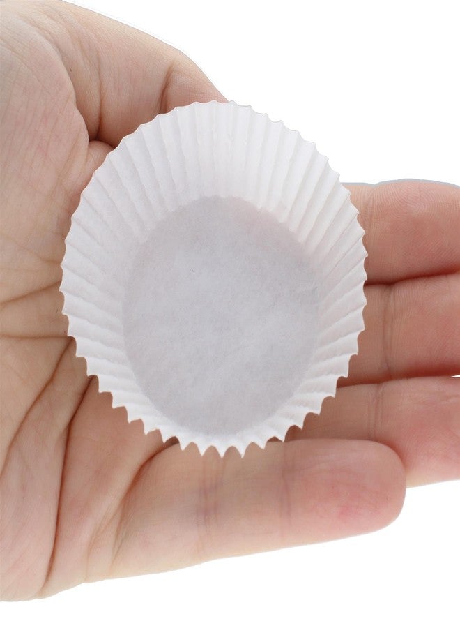 CybrTrayd No.9D Glassine Paper Approximately 100 Pieces - 1-3/4” Base, 1” Wall Candy Cups, White - Image 5