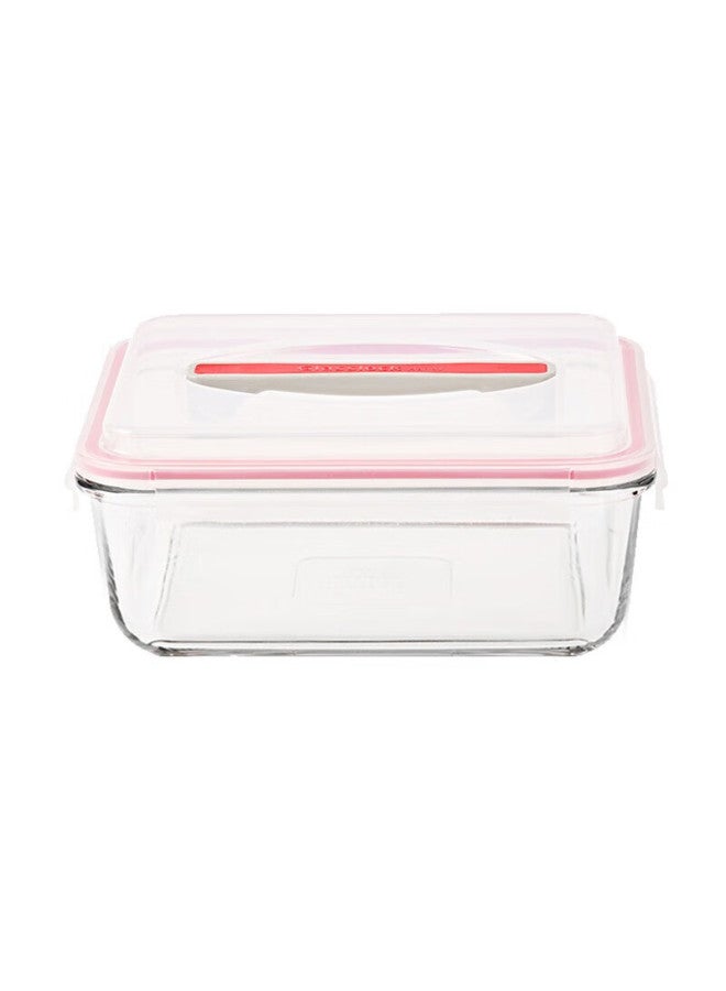 Glasslock Imported Tempered Glass Portable Large Capacity Refrigerator Storage Container With Handle, Sealed Moisture-proof 1800ml - Image 5