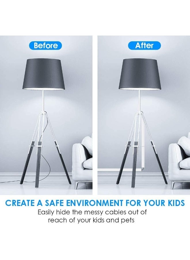 Reliable Electrical Pvc Trunking With Sticker 1M Long White Self Adhesive Cover Hider Cable Management (38Mm X 25Mm) - Image 2