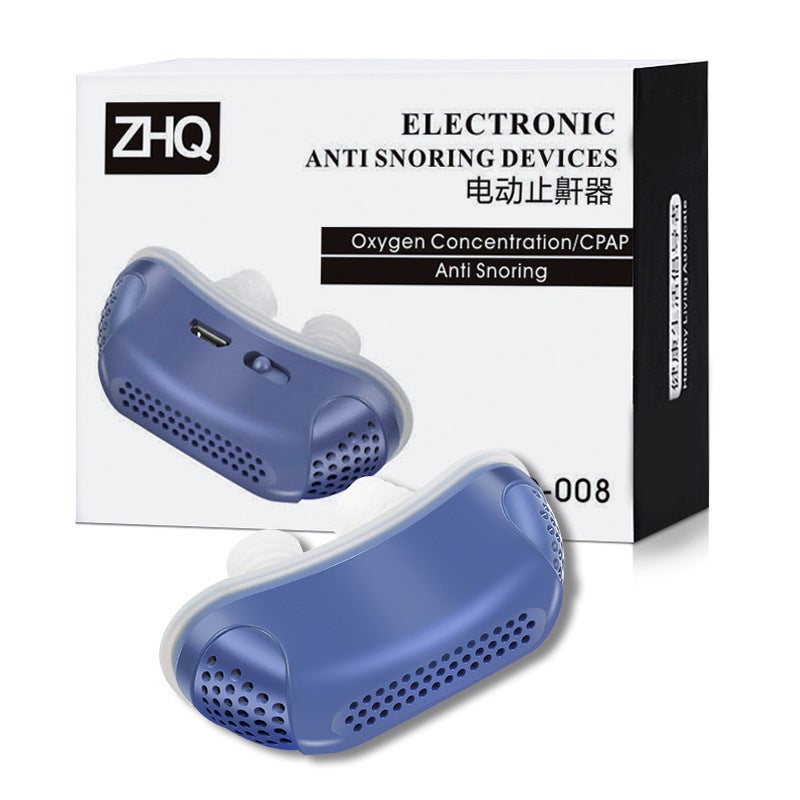 Generic Electric Anti-Snoring Device for Sleep Aid [Blue] soft box 
