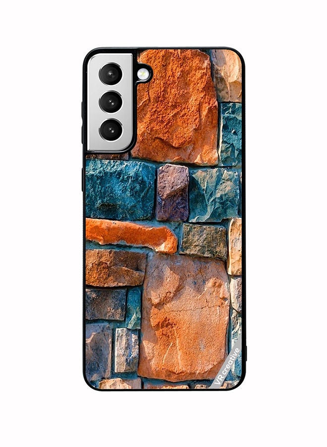 VR CREATIVE Protective Case Cover For Samsung Galaxy S22 5G Abstract Stone Design Multicolour - Image 1