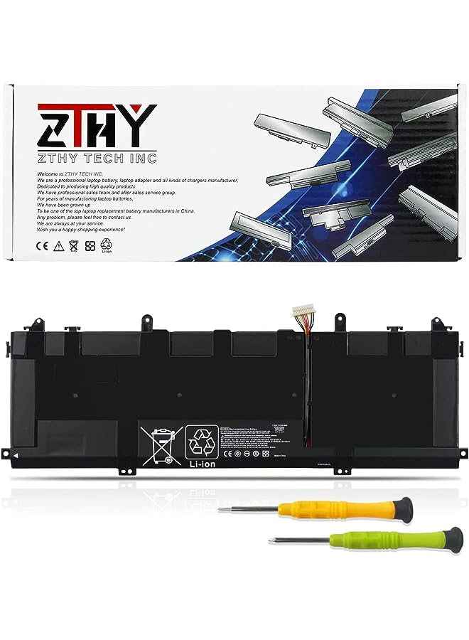 ZTHY 84.08Wh Su06Xl Laptop Battery For Hp Spectre X360 15-Df000 15T-Df000 15T-Df100 Df0013Dx Df0033Dx Df0043Dx Df1033Dx Df1043Dx 15-Df0Xxx 15-Df1Xxx Series Hstnn-Db8W L29048-271 L29184-005 Su06084Xl - Image 1