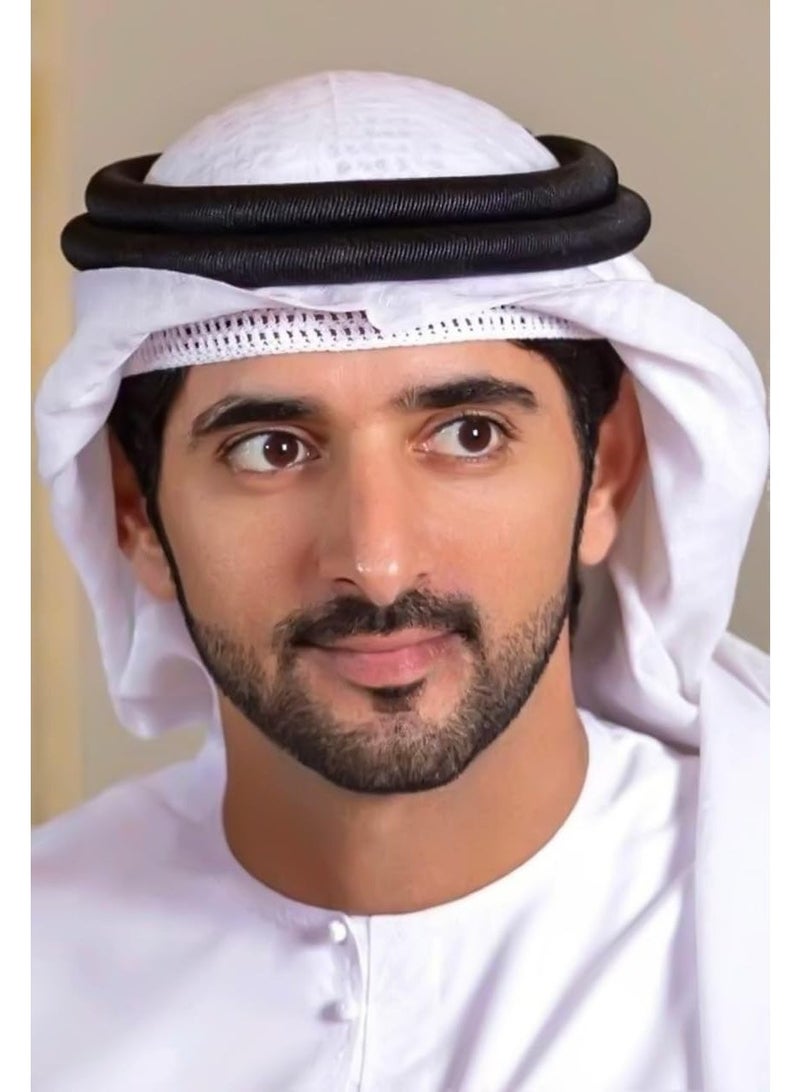 طقم رسم بالألماس خماسي الأبعاد، مناسب للأطفال والكبار، لتزيين الجدران، تصميم سمو الشيخ حمدان بن محمد آل مكتوم، ألماس أكريليك، قماش لاصق بإطار خشبي، طقم فني مريح، 40x50 سم - Image 2