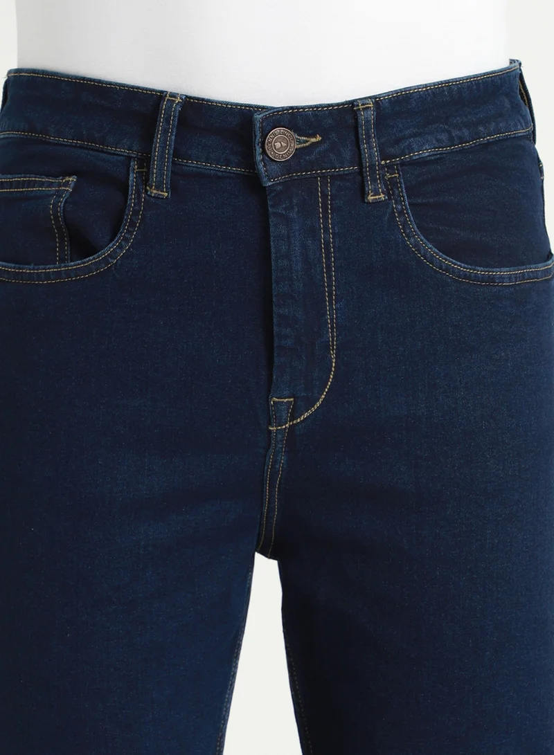 دينيس لينغو جينز رجالي أزرق داكن قطن 1% بقصة مستقيمة كاملة