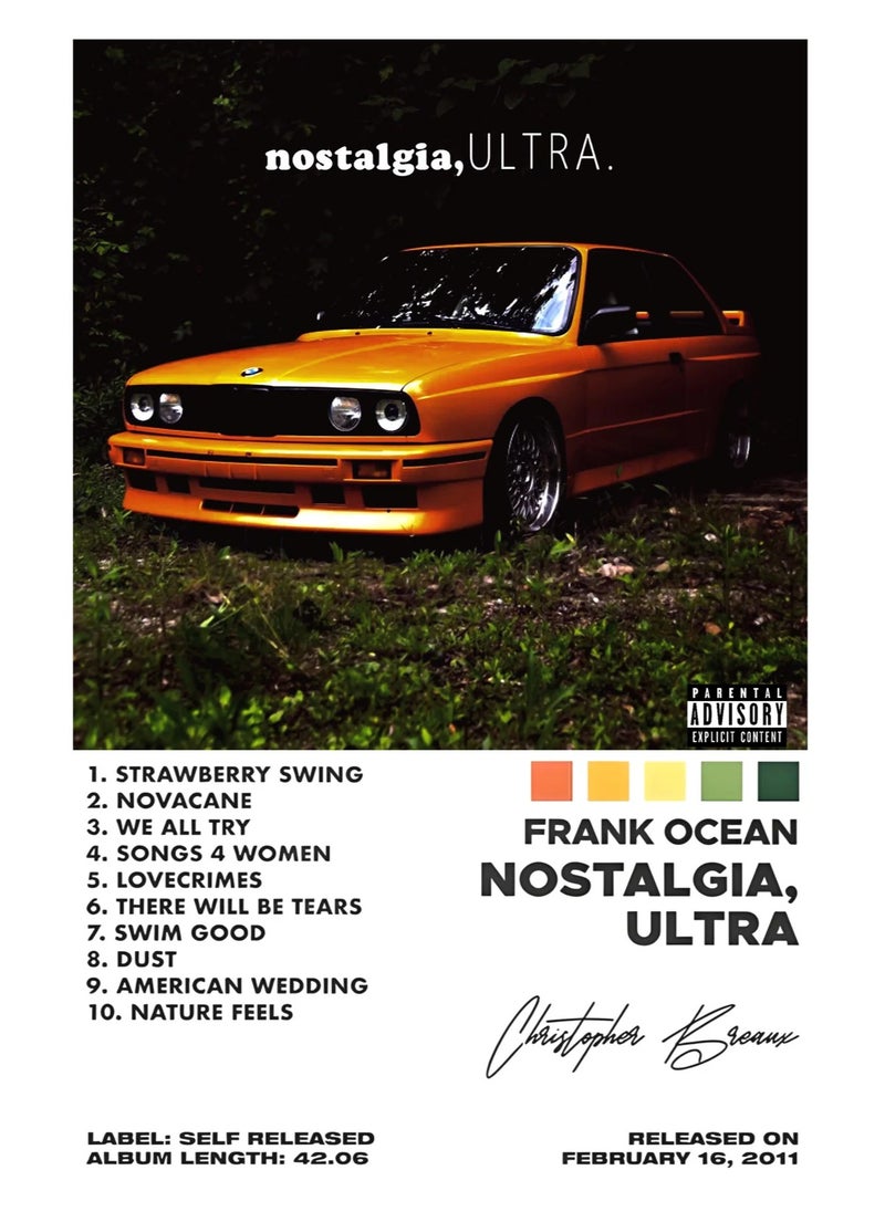 TNESSENTIAL FRANK OCEAN NOSTALGIA ULTRA CANVAS POSTER