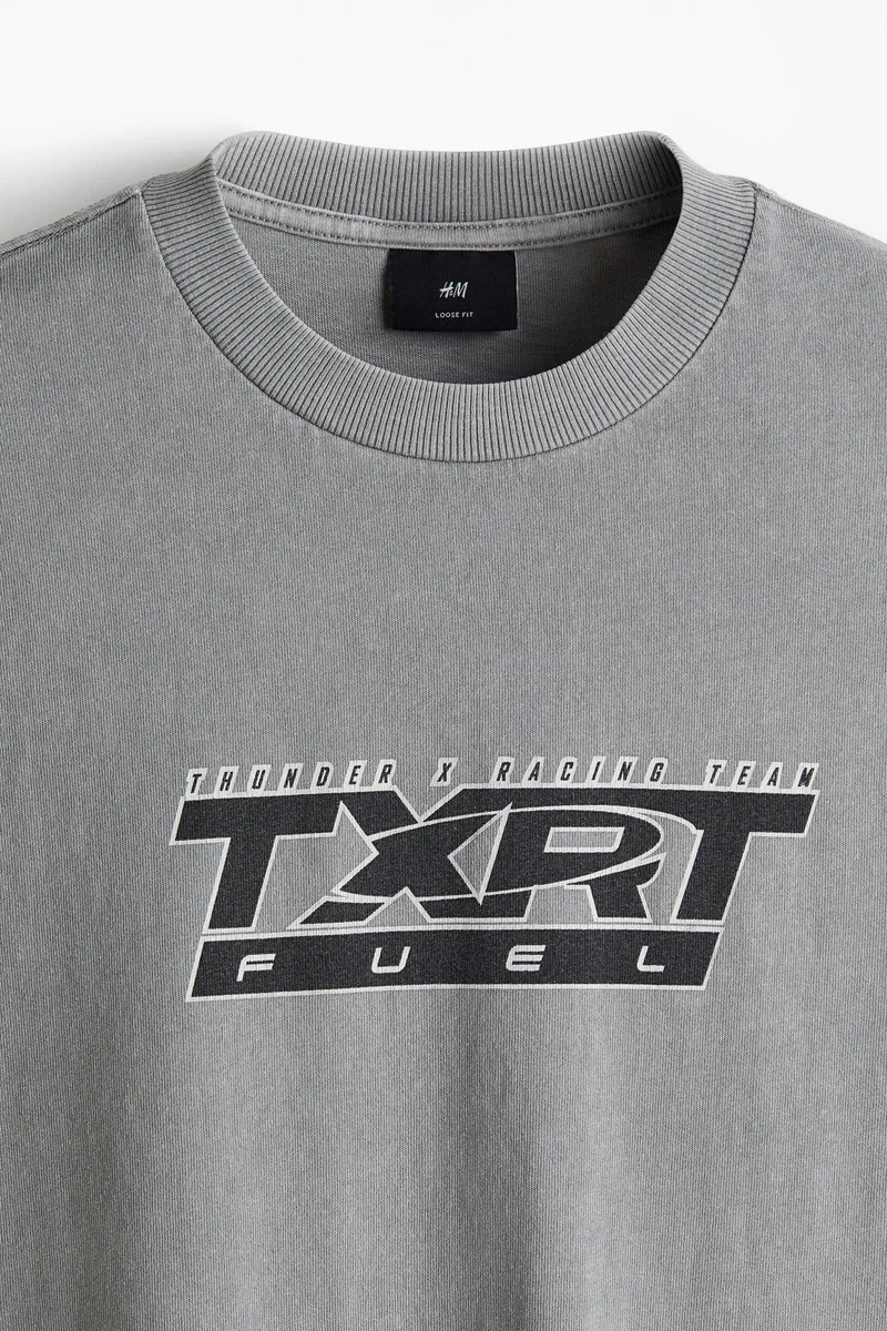 H&M Loose Fit Washed T-shirt