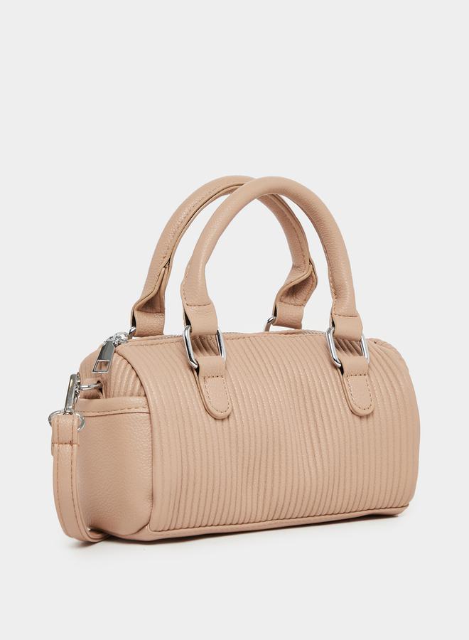 Styli Textured Handbag with Dual Handle & Adjustable Strap  - Image 1