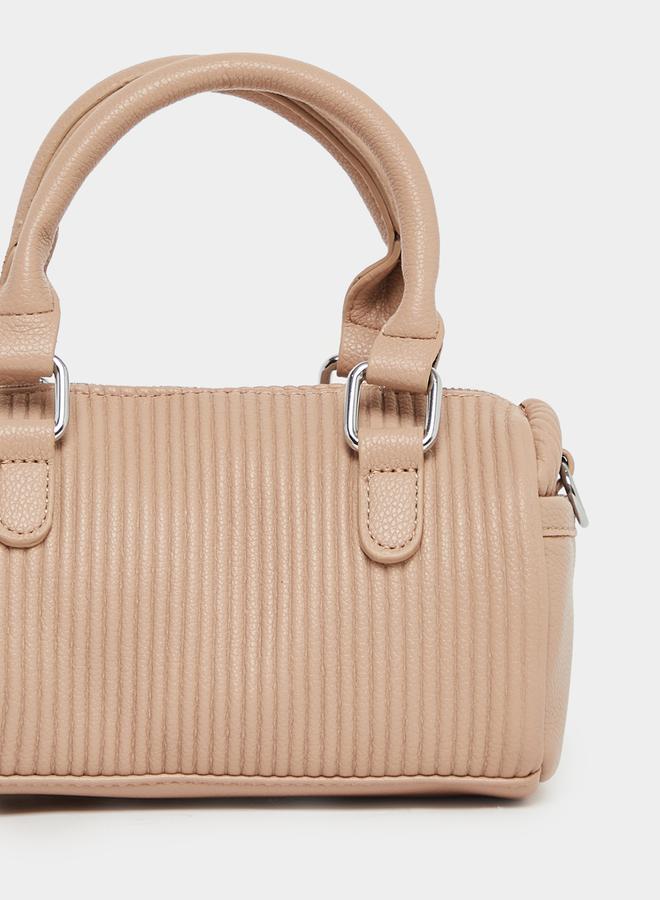 Styli Textured Handbag with Dual Handle & Adjustable Strap  - Image 3