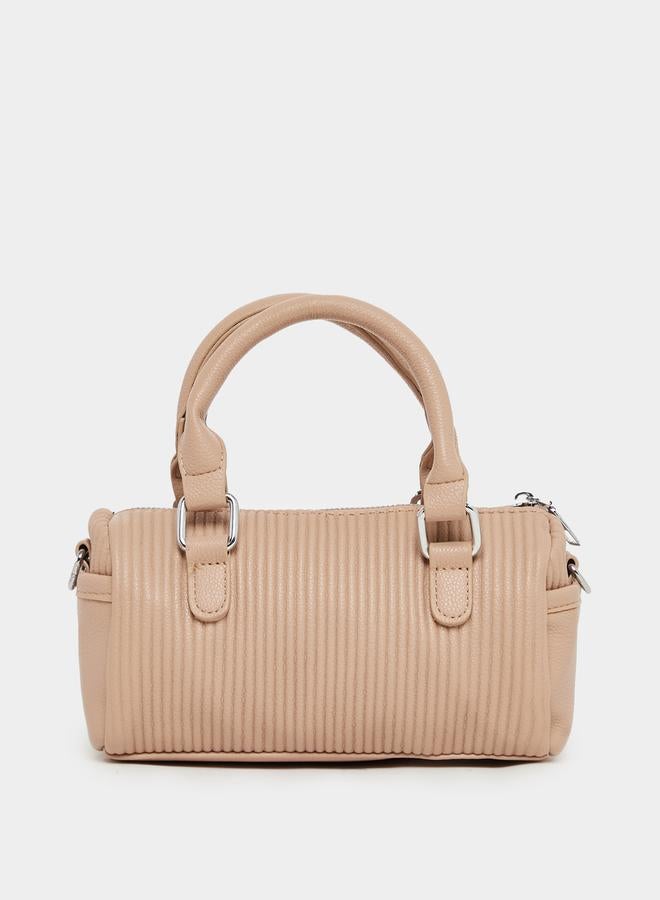 Styli Textured Handbag with Dual Handle & Adjustable Strap  - Image 2