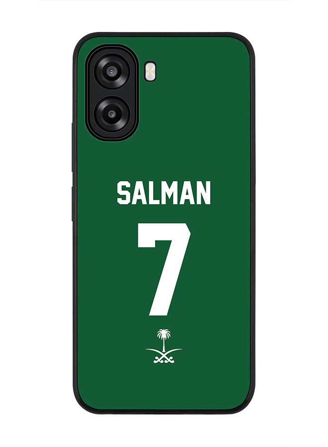 Stylizedd For Oppo A6t 5G / A6t 4G Case,Slim fit Camera Protection, Shockproof Thin Phone cover  - Football - Saudi Arabia - Salman - Image 1