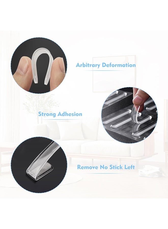 30 Pcs 6.3cm Transparent Cupboard Door Stoppers, Anti-Slam Door Protector Pads for Cabinets, Cupboards & All Furniture Doors - Image 4