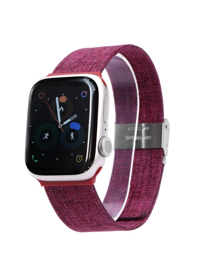 Replacement Strap Cloth Watch Band For Apple Watch Ultra 49mm&Watch Ultra 2 49mm / Series 9&8&7 45mm / SE 3&SE 2&6&SE&5&4 44mm / 3&2&1 42mm F