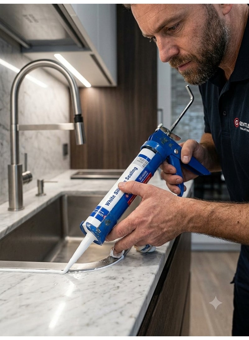 Professional Heavy-Duty Silicone Caulking Gun for Standard Sealant Cartridges - Image 3