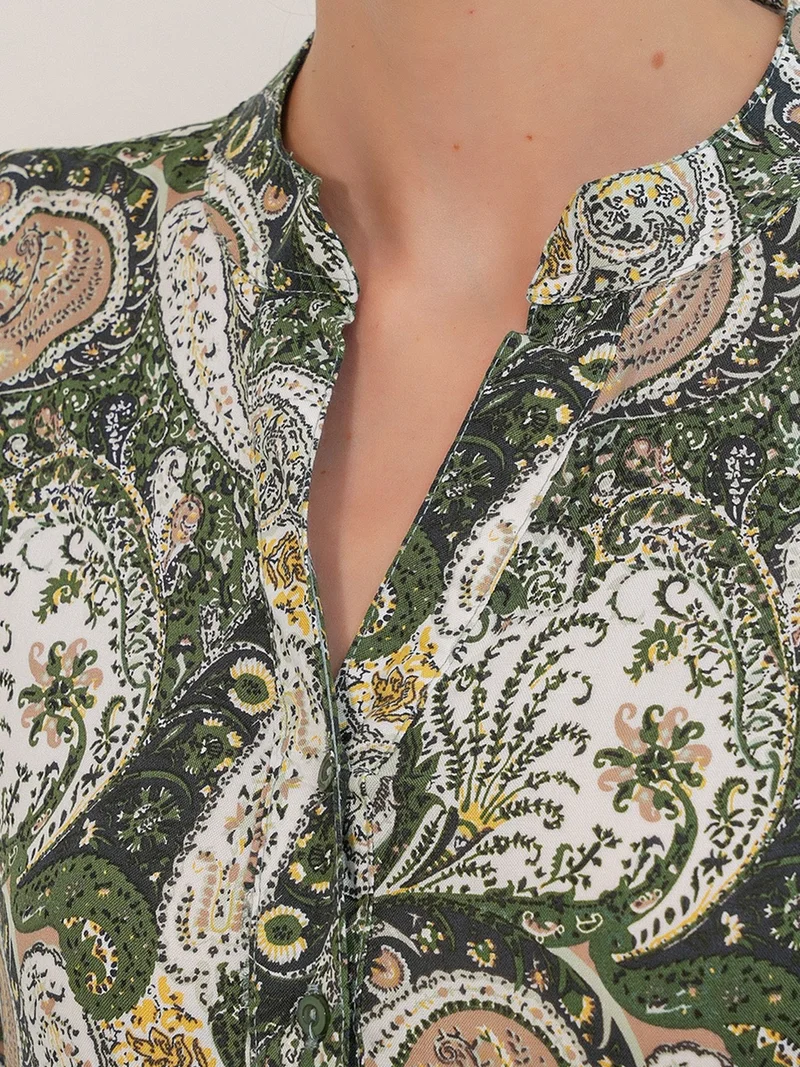 Big Dart Multicolor BDART Patterned V-Neck Maxi Dress for Women | Best Price UAE
