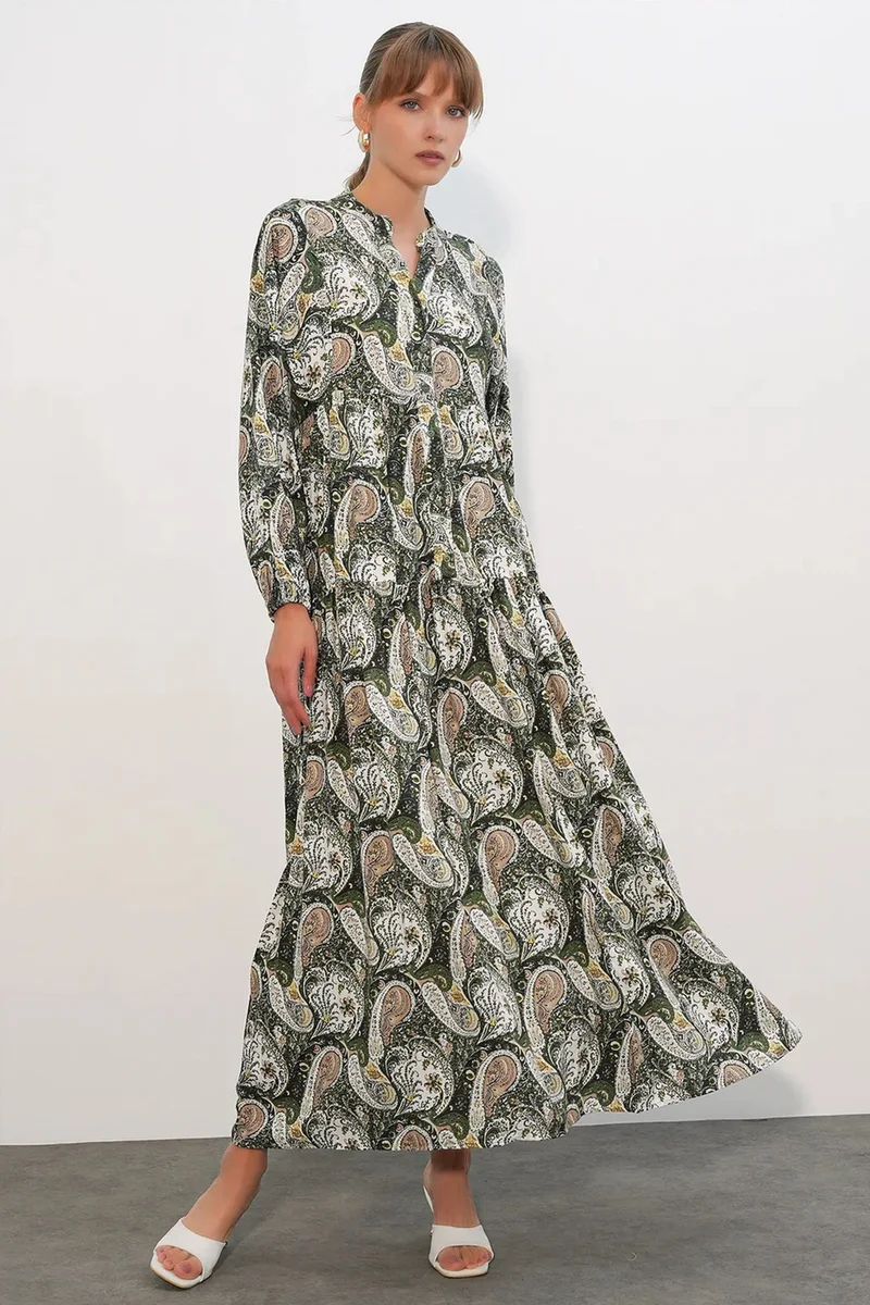 بيغ دارت BDART Patterned V-Neck Maxi Dress