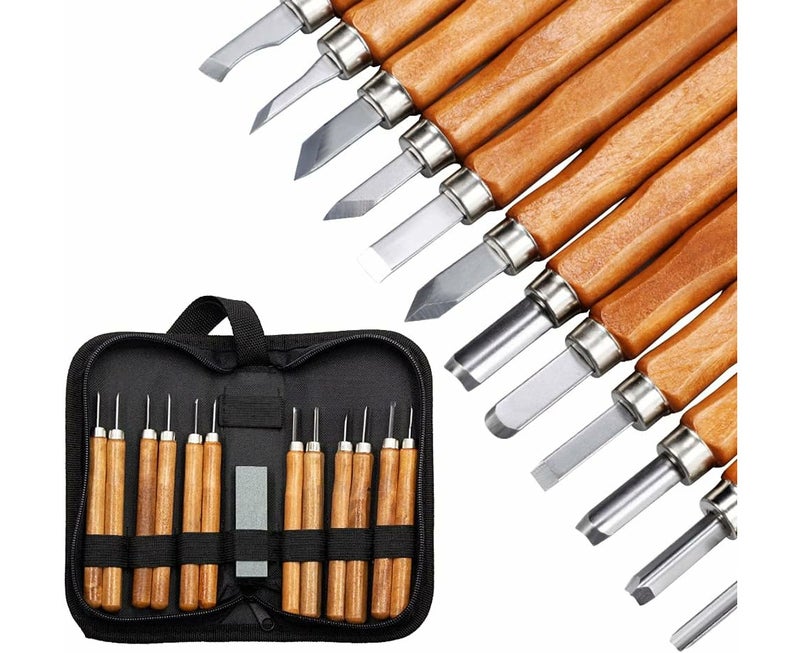 Professional Wood Carving Tool Set (12 Piece) - Image 1
