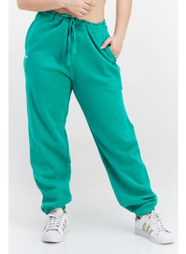 French Connection Women Regular Fit Brand Logo Jogger Pants, Green  - Image 1