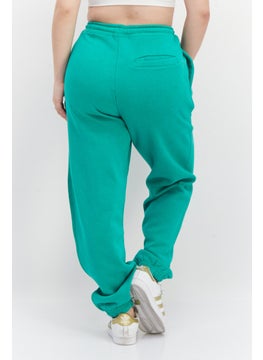 French Connection Women Regular Fit Brand Logo Jogger Pants, Green  - Image 4